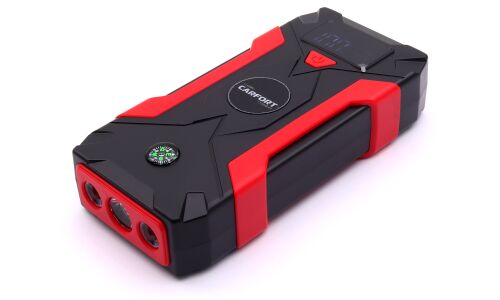 Портативное пусковое устройство Carfort Start.S с функцией Power Bank, 7800мАч, 12В, ток пуска 250А, 2xUSB порта, фонарик, арт. CFS-250