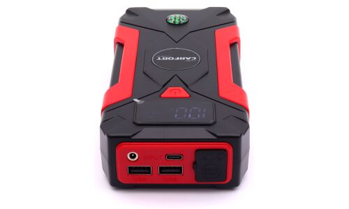 Портативное пусковое устройство Carfort Start.S с функцией Power Bank, 7800мАч, 12В, ток пуска 250А, 2xUSB порта, фонарик, арт. CFS-250