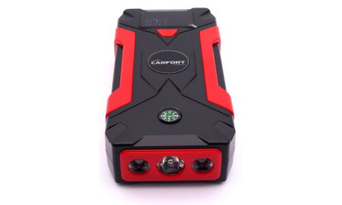 Портативное пусковое устройство Carfort Start.S с функцией Power Bank, 7800мАч, 12В, ток пуска 250А, 2xUSB порта, фонарик, арт. CFS-250