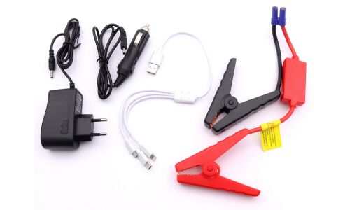 Портативное пусковое устройство Carfort Start.S с функцией Power Bank, 7800мАч, 12В, ток пуска 250А, 2xUSB порта, фонарик, арт. CFS-250