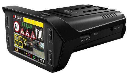 Видеорегистратор + радар-детектор Inspector Barracuda, 1920x1080, обзор 135°, экран 2.4", 1 камера