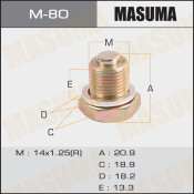 Болт маслосливной A/T С МАГНИТОМ MASUMA Болт маслосливной A/T С МАГНИТОМ MASUMA
