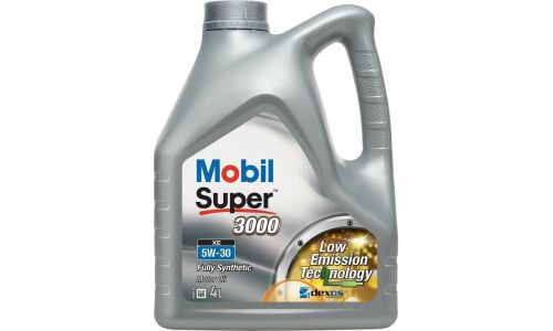 Масло моторное Mobil Super 3000 XE 5w30, синтетическое, API SN/CF, ACEA C3, универсальное, 4л, арт. 700109ИП