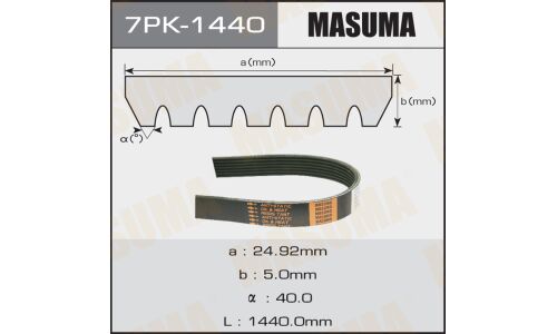 Ремень ручейковый MASUMA 7PK-1440