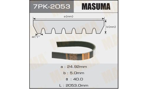 Ремень ручейковый MASUMA 7PK-2053