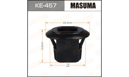 Клипса крепёжная бампера Masuma, для Renault, арт. KE-457