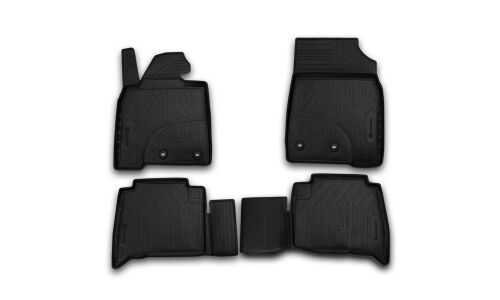 Коврики Autofamily Element модельные Toyota Land Cruiser 2015+ (левый руль), черный цвет, 4 шт