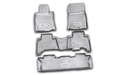 Коврики Autofamily Element модельные Toyota Land Cruiser Prado, 7 мест, 2009–2013 (левый руль), черный цвет, 4 шт