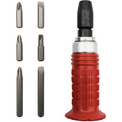 Отвёртка ударная Автодело, со сменными вставками (битами), (SL6, SL8, PH2, PH3), 7 предметов, арт. АД-40001 Отвёртка ударная Автодело, со сменными вставками (битами), (SL6, SL8, PH2, PH3), 7 предметов, арт. АД-40001