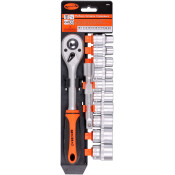 Набор торцевых головок Автодело с трещоткой, под размер 1/2 Набор торцевых головок Автодело с трещоткой, под размер 1/2