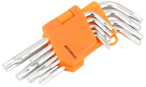 Набор ключей Torx Автодело с держателем, короткие, T10–T50, комплект 9 предметов, арт. 39153 Professional