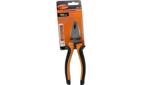 Пассатижи Автодело, прорезиненные рукоятки, длина 180мм, арт. АД-30218