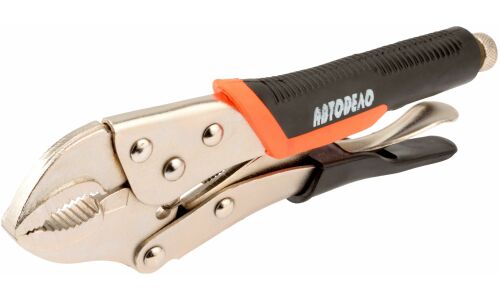Зажим ручной Автодело, с фиксатором, длина 250мм, арт. АД-30445