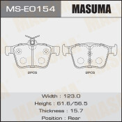 Колодки дисковые MASUMA, AN-4788K, P85125 rear (1/12)
