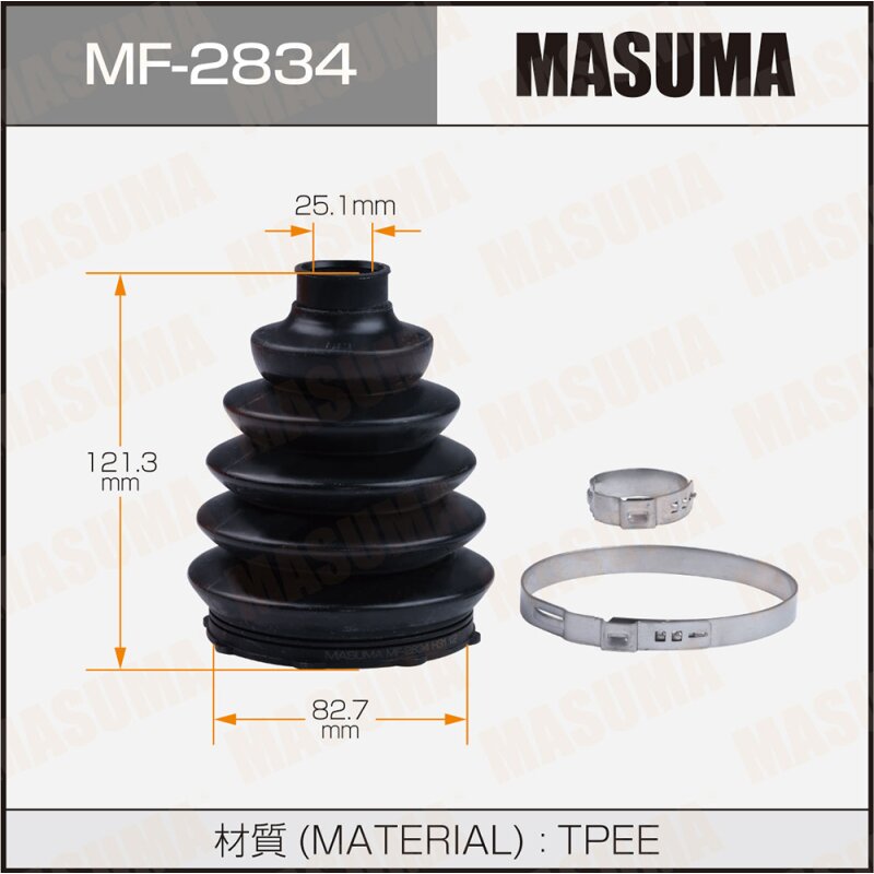 

Пыльник ШРУСа MASUMA Пластик MF-2834