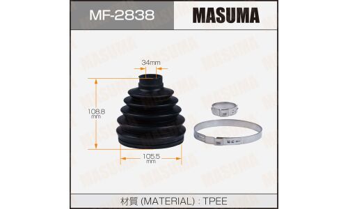 Пыльник ШРУСа Masuma, пластик, арт. MF-2838
