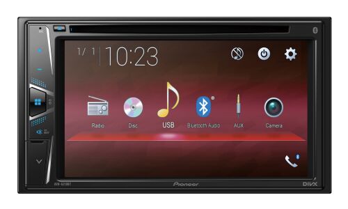 Мультимедийный центр Pioneer AVH-G210BT, 2 DIN, CD/USB/AUX/SD/Bluetooth, 4x50Вт, с камерой заднего вида, синяя подсветка