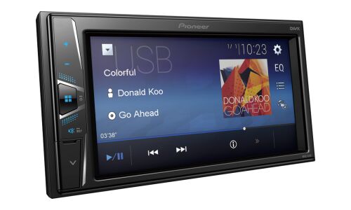 Мультимедийный центр Pioneer MVH-G110, 2 DIN, USB/AUX, 4x50Вт, с камерой заднего вида, синяя подсветка
