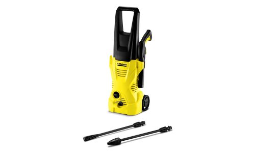 Мойка высокого давления Karcher K2, 220В, 1.4кВт, 110бар, 360л/ч, длина шланга 4м, на колёсах, арт. 1.673-220