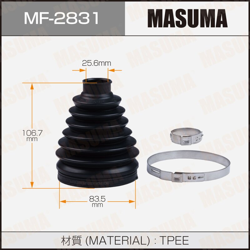

Пыльник ШРУСа MASUMA Пластик MF-2831