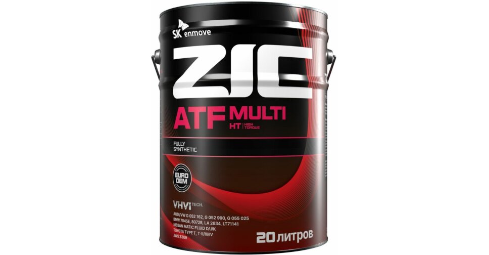 Масло трансмиссионное ZIC ATF Multi HT, синтетическое, универсальное ...