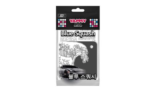 Ароматизатор подвесной Yammy «Квадрат» Blue Squash (Свежесть), картон с пропиткой, арт. J021