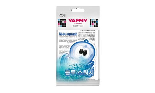 Ароматизатор подвесной Yammy «Осьминог» Blue Squash (Свежесть), картон с пропиткой, арт. C021