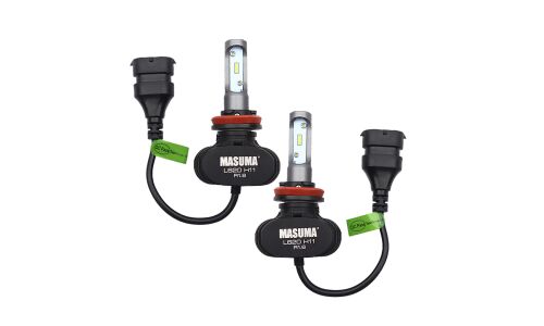 Лампа светодиодная Masuma LED H11 (PGJ19-2, T11), 12/24В, 18Вт (соответствует 55Вт), 6000К, комплект 2 шт, арт. L620