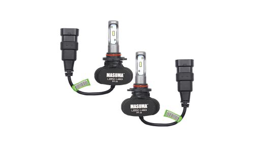 Лампа светодиодная Masuma LED HB3(9005) (P20d, T12), 12/24В, 18Вт, 6000К, комплект 2 шт, арт. L650