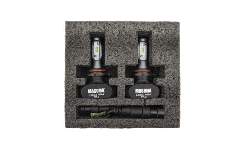 Лампа светодиодная Masuma LED HB4(9006) (P22d, T12), 12/24В, 18Вт, 6000К, комплект 2 шт, арт. L660