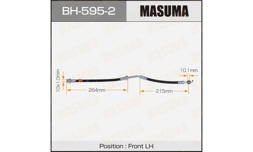 Шланг тормозной MASUMA T- /front/ RACTIS, IST / NCP120, NCP110 LH
