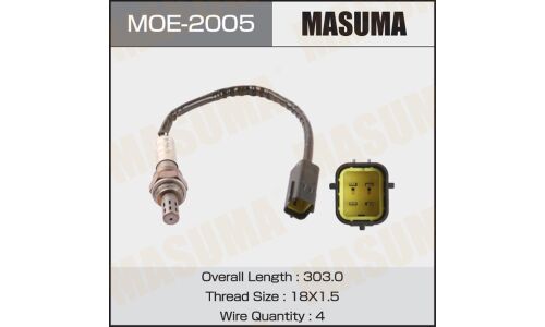 Датчик кислородный MASUMA, QX80, TEANA, X-TRAIL / MR20DE, QR25DE, VK56VD