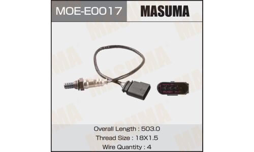 Датчик кислородный MASUMA, SKODA OCTAVIA, FABIA / AME, AZJ, BNU