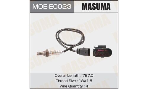 Датчик кислородный MASUMA, AUDI A6, A8, VOLKSWAGEN PASSAT / BBJ, BWS, CAXA, CMSA