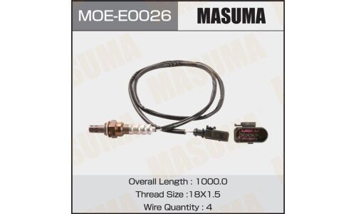 Датчик кислородный MASUMA, AUDI A4, A6 / AUK, BDW, CCDA, CCEA
