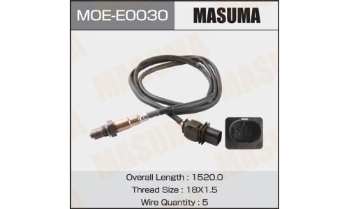 Датчик кислородный MASUMA, BMW X3 (E83), 5-SERIES (F10) / N53B30, N51B30
