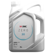 Масло моторное ZIC ZERO 30 0w30, синтетическое, API SN, ACEA C3, универсальное, 4л, арт. 162676