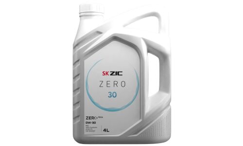 Масло моторное ZIC ZERO 30 0w30, синтетическое, API SN, ACEA C3, универсальное, 4л, арт. 162676