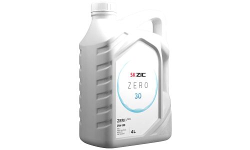 Масло моторное ZIC ZERO 30 0w30, синтетическое, API SN, ACEA C3, универсальное, 4л, арт. 162676