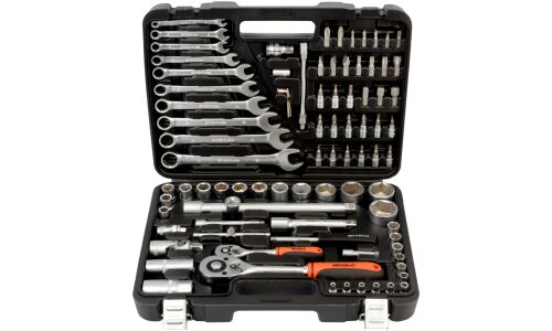 Набор инструментов Автодело, под размеры 1/2" и 1/4", комплект 88 предметов, арт. 39883