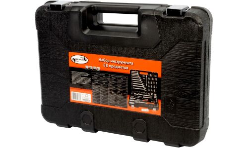 Набор инструментов Автодело, под размеры 1/2" и 1/4", комплект 88 предметов, арт. 39883