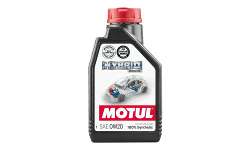 Масло моторное MOTUL HYBRID 0w20, синтетическое, API SP, ILSAC GF-6A, для бензинового двигателя, 1л, арт. 107141