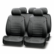 Чехлы AUTOPREMIER Platinum VIP для передних и задних сидений, экокожа, черный цвет, 11 предметов Чехлы AUTOPREMIER Platinum VIP для передних и задних сидений, экокожа, черный цвет, 11 предметов