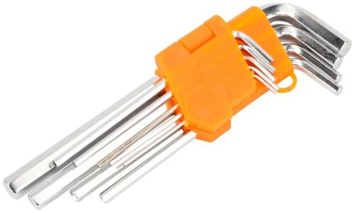 Набор шестигранных ключей Автодело с держателем, от 1.5мм до 10мм, комплект 9 предметов, арт. 30340