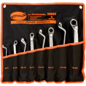Набор накидных ключей Автодело, от 6мм до 22мм, комплект 8 предметов, арт. 38083 Professional Набор накидных ключей Автодело, от 6мм до 22мм, комплект 8 предметов, арт. 38083 Professional