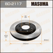 Диск тормозной MASUMA front QX56 / Z62