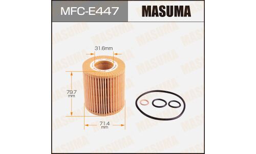 Фильтр масляный Masuma, арт. MFC-E447