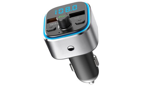 FM-трансмиттер (модулятор) Multifunction Wireless Car Player, 12/24В, 2xUSB / microSD, Bluetooth, 87.5–108Мгц, поддержка MP3 / WAV / FLAC / APE, арт. T32