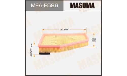 Воздушный фильтр A0733 MASUMA LHD BMW 1-SERIES (F20), 3-SERIES (F34) (1/40)