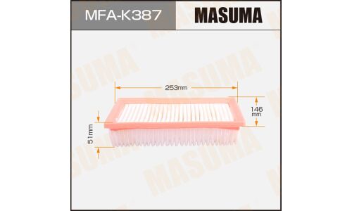 Фильтр воздушный Masuma, арт. MFA-K387